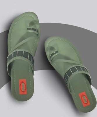 RLM Women Flats(Green , 9)