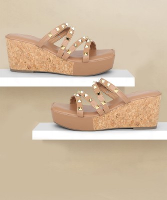 Inc.5 Women Wedges(Tan , 5)