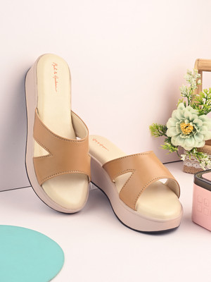Mast & Harbour Women Heels(Beige , 8)