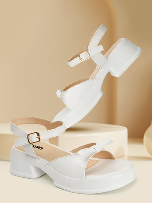 Earth Step Women Heels(White , 7)