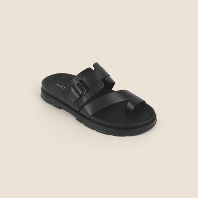 METRO Men Flats(Black , 7)