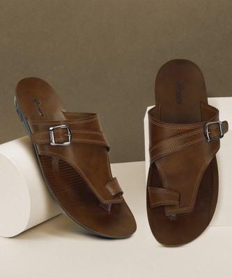 Paragon PUK2231G Stylish Slippers For Men | Easy Wear Slip On | Comfortable | Washable Men Clogs(Tan , 6)