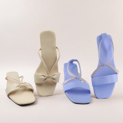 SAYERA Women Flats(Purple, Beige , 9)