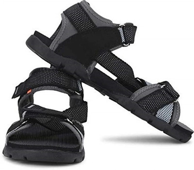 Sparx SS 105 Men Sports Sandals(Black, Grey , 8 UK/India)
