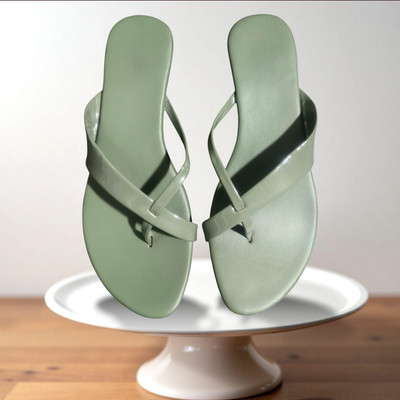 Nicesteps Women Flats(Green , 9)
