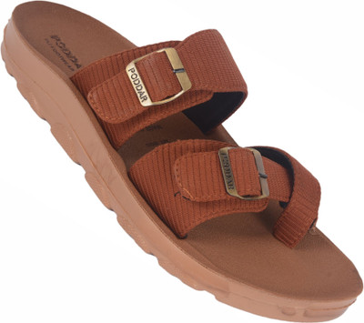 PODDAR Men Sandals(Tan , 10)