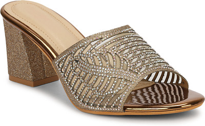 COMMANDER Women Heels(Copper , 6)