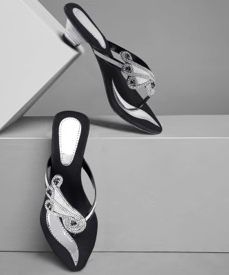 Clover Women Silver Heels
