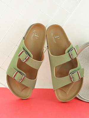 El Paso Women Flats(Green , 8)