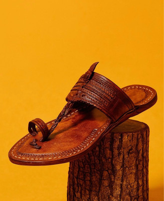 Kolhapuri Men Sandals(Brown , 8)