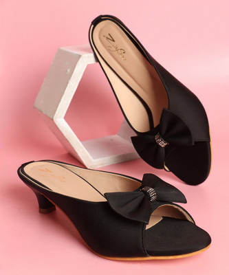 zaysoo Women Heels(Black , 6)