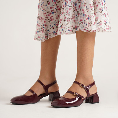 Froh Feet Women Heels(Maroon , 7)