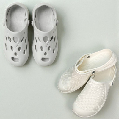 Monrav Men Clogs(Off White, White , 10)
