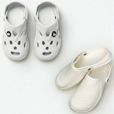 Monrav Men Clogs(Off White, White , 8)