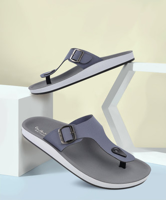 WALKAROO Men Sandals(Blue, Grey , 7)