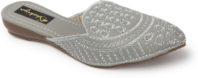 SHOKIYA Women Flats(Grey , 4)