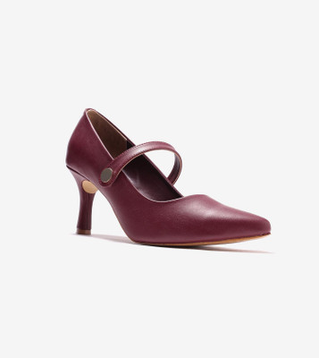 Pair-Ie Tales Women Heels(Maroon , 4)