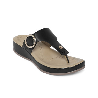 Forever Glam By Pantaloons Women Flats(Black , 7)