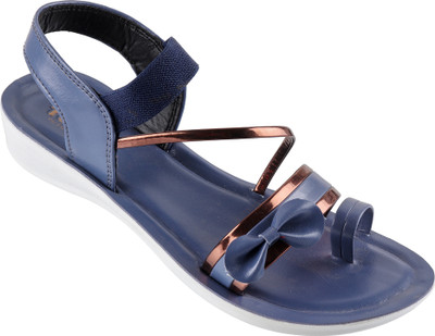 PODDAR Women Flats(Blue , 6)