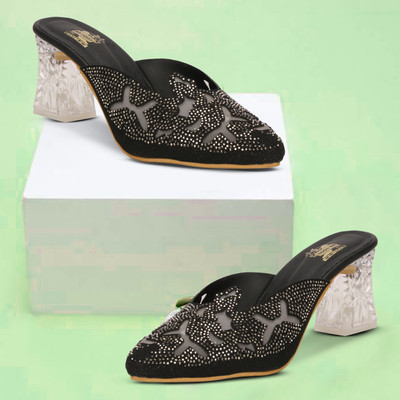 MY FOOT MY STYLE MY WAY Women Bellies(Black , 6)