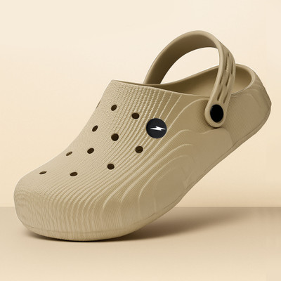 BRUTON Men Clogs(Beige , 9)