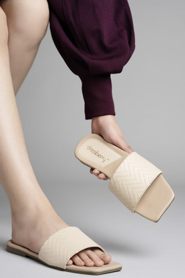 Dressberry Women Flats(Off White , 7)