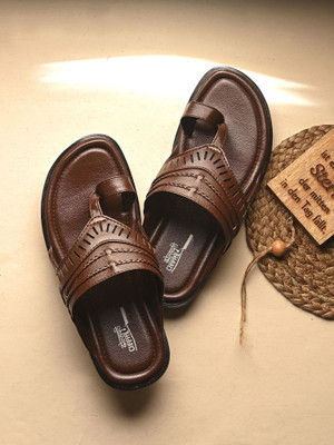 PROVOGUE Men Sandals(Brown , 10)