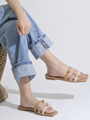 NZS Women Flats(Beige , 8)