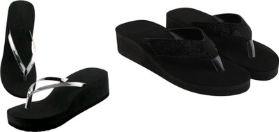 JSStyle Women Flats(Black, Black , 8)