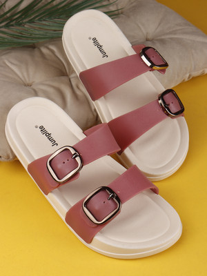 JUMPLITE Women Sandals(Pink , 6)