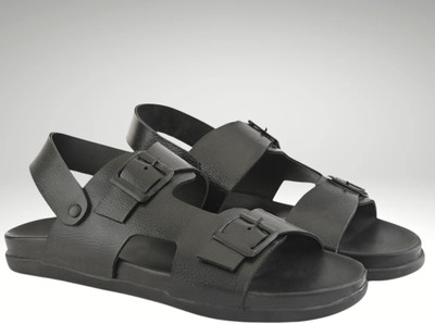 ANOUK Men Sandals(Black , 8)
