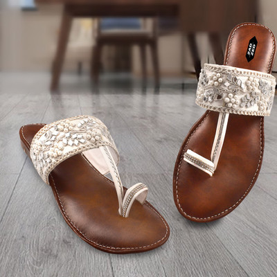 PZ MIR Women Flats(Brown , 4)