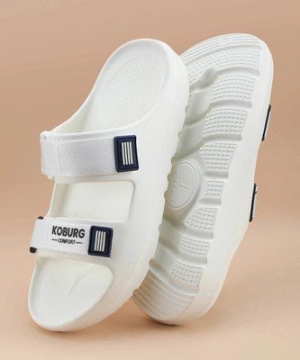 Koburg Nexa Men's Sandals| Comfortable | Extra Soft Slide| Lightweight |EVA Sole KF-464 Men Sandals(White , 7)