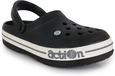 Action Plus ONTC-04 Men Clogs(Black, Grey , 7)