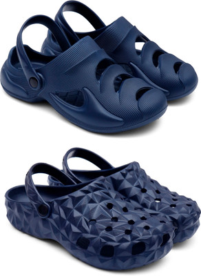 Golf Men Clogs(Blue, Blue , 6)