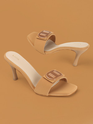LAVIE Women Heels(Beige , 5)