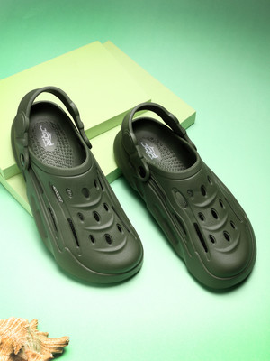 JQR Men Clogs(Olive , 8)