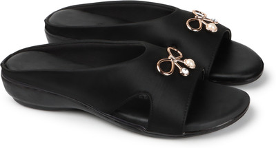 ARKER Women Wedges(Black , 7)