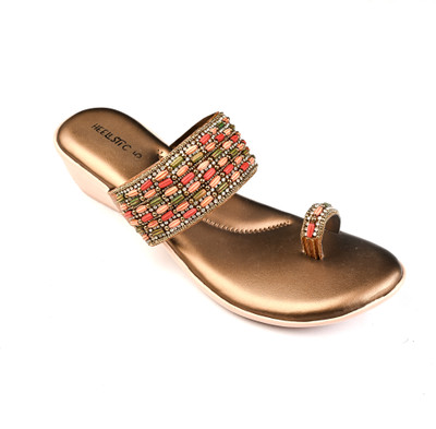 HEELISTIC Women Heels(Brown , 8)