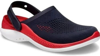 Souk LITE OFF RIDE 360 CLASSIC STRAP Men Clogs(Navy, Red , 7)