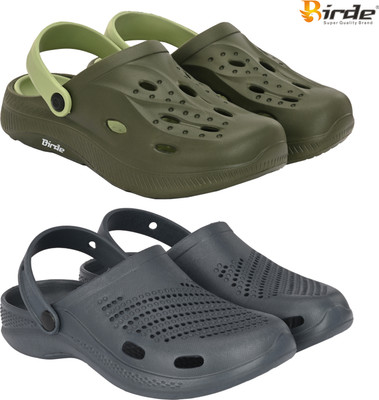 Birde Men Sandals(Olive, Grey , 10)