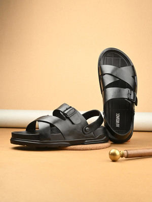 Afrojack Men Sandals(Black , 6)