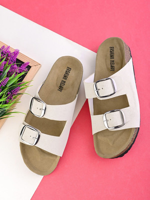 Fashion Melody Women Flats(Off White , 4)