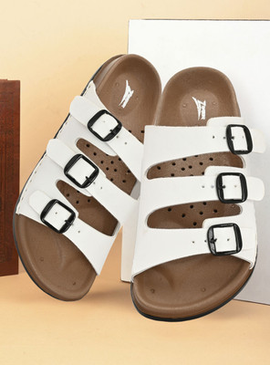 Zixer Men Sandals(White , 8)