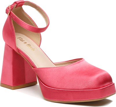 flat n heels Women Pink Heels