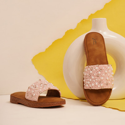 jm looks Women Flats(Pink , 7)