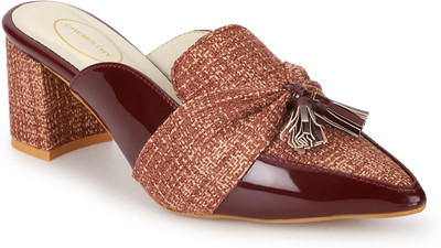 CHEMISTRY Women Heels(Maroon , 6)