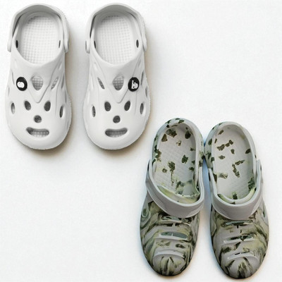 Monrav Men Clogs(Off White, Multicolor , 10)