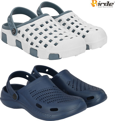 Birde Men Sandals(Grey, Blue , 6)