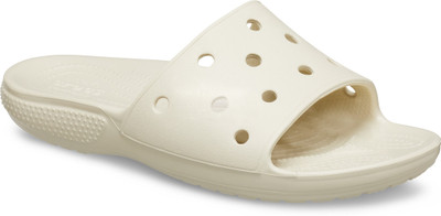 CROCS Men Classic Unisex Slide Slides(Off White , 8)